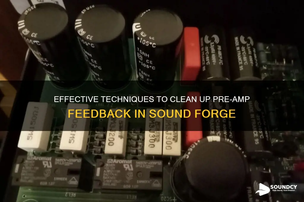 how to clean up pre amp feedback sound forge