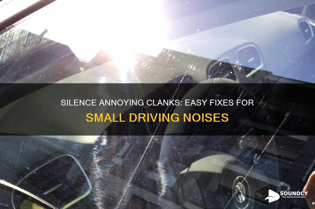 how to clean up small clanking sounds when drivings