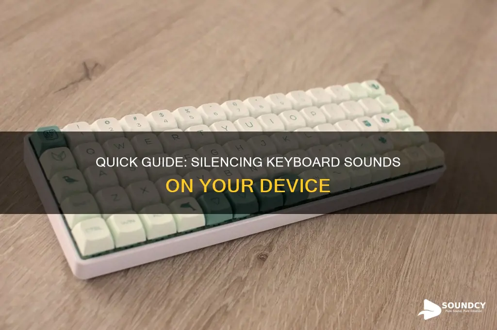 how to close keyboard sound