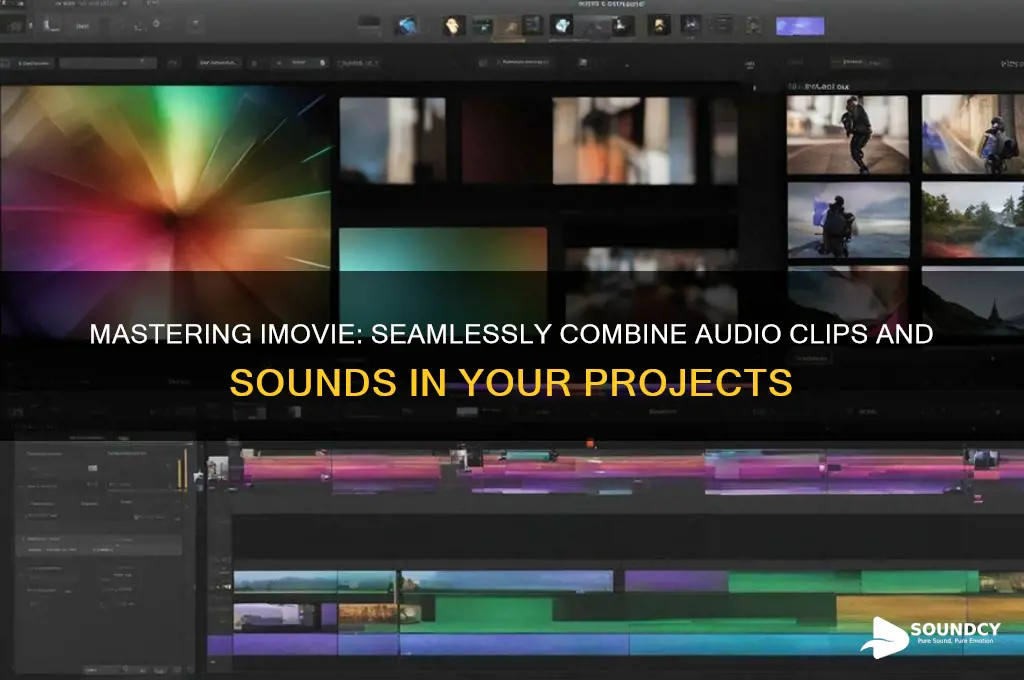 how to combine audio clip and sound i movie