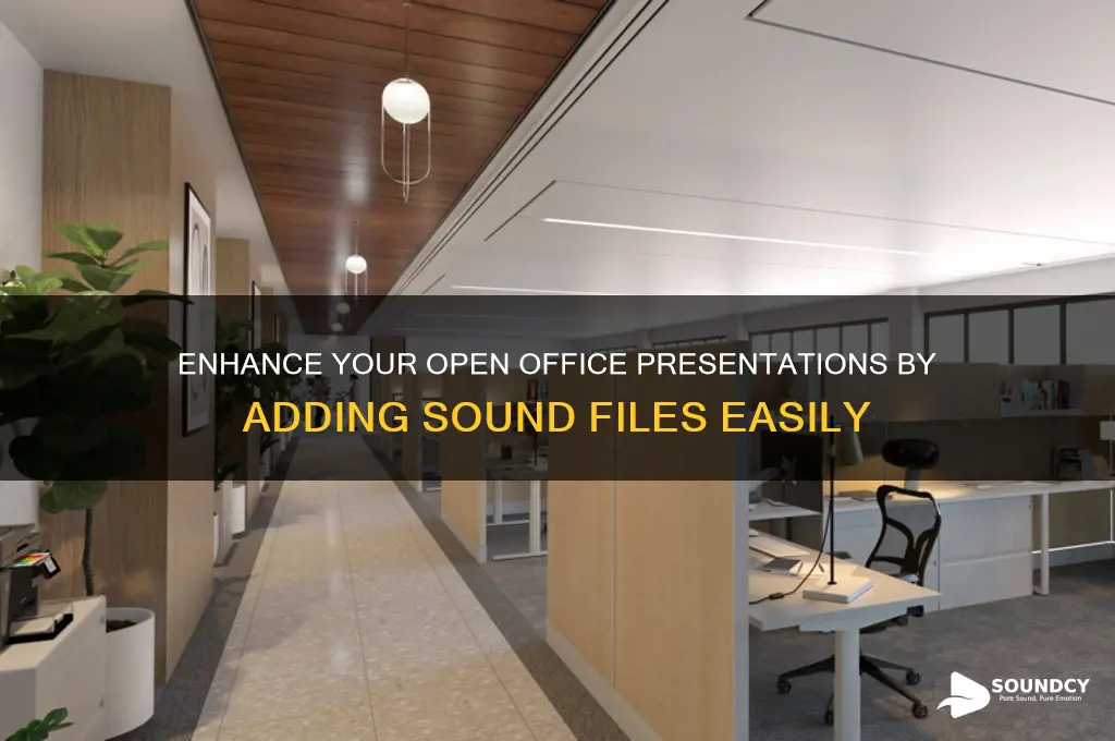 how to combine sound file with open office presentations