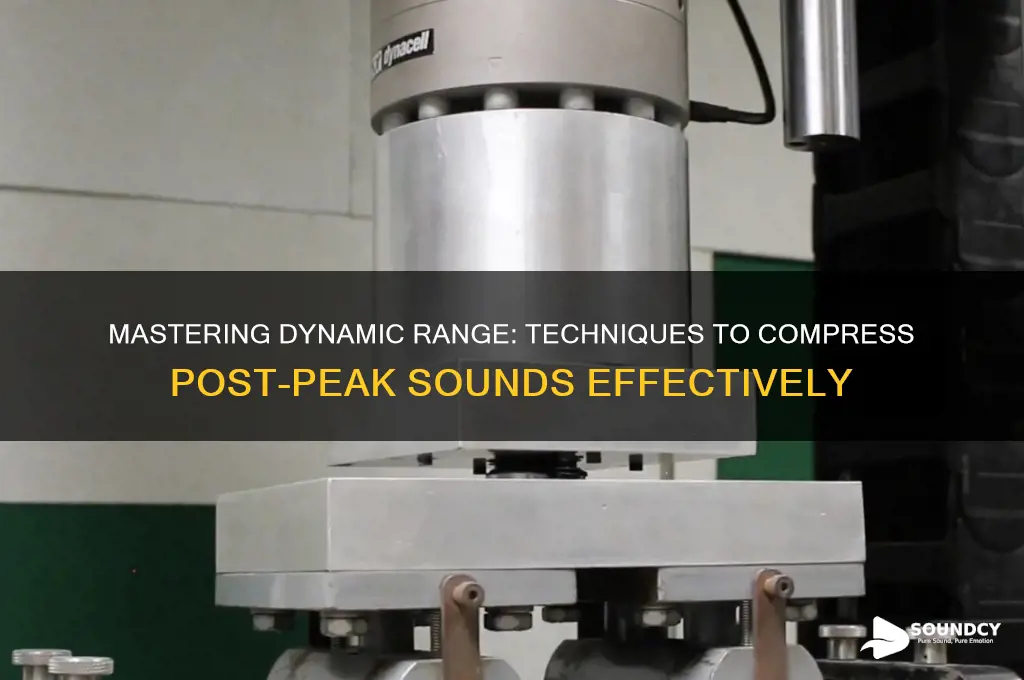 how to compress sounds that come after the peak