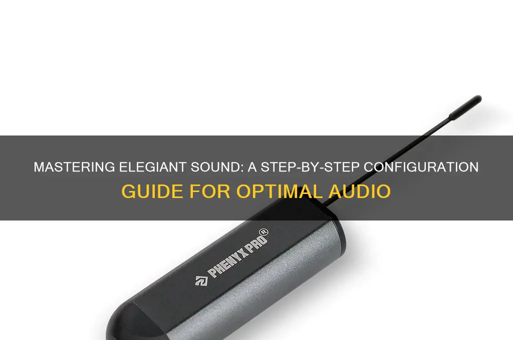 how to configure elegiant sound