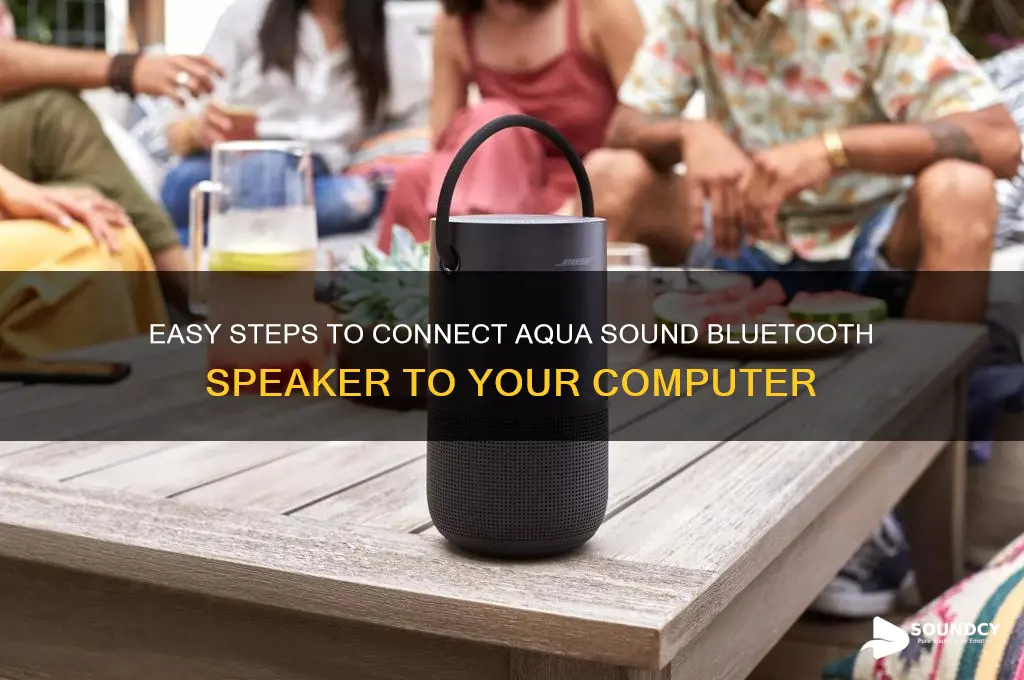 how to connect aqua sound bluetooth speaker to computer
