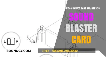 Connect Bose Speakers to Sound Blaster Card: A Step-by-Step Guide