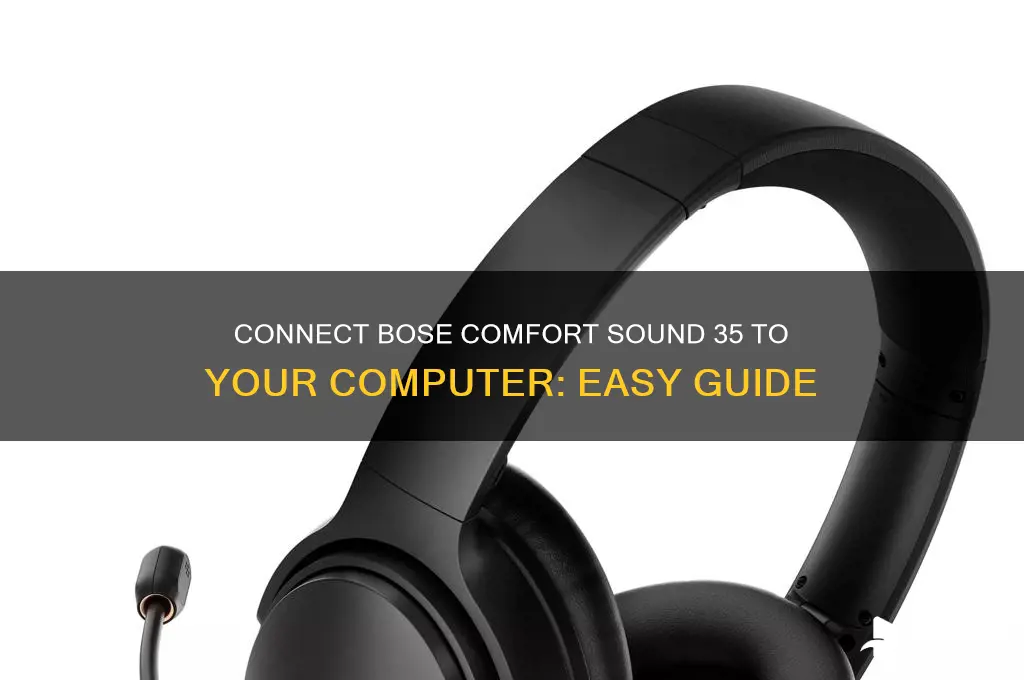 how to connect bost comfort sound 35 to computer