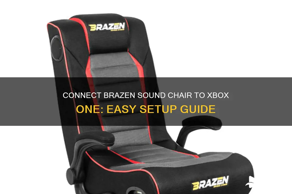 how to connect brazen sound chair to xbox one