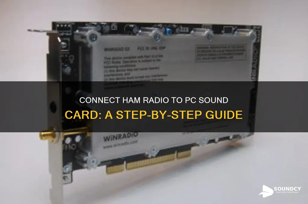 how to connect ham radio to pc sound caes