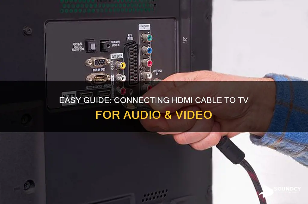 how to connect hdmi cable to tv with sound
