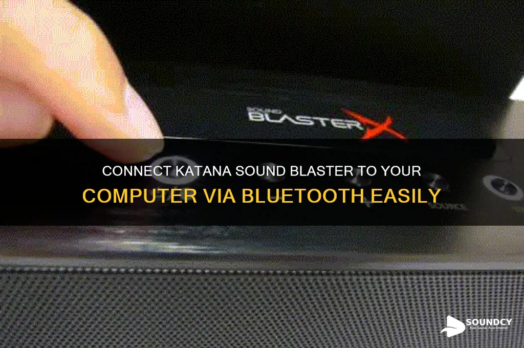 how to connect katana sound blaster to computer bluetooth