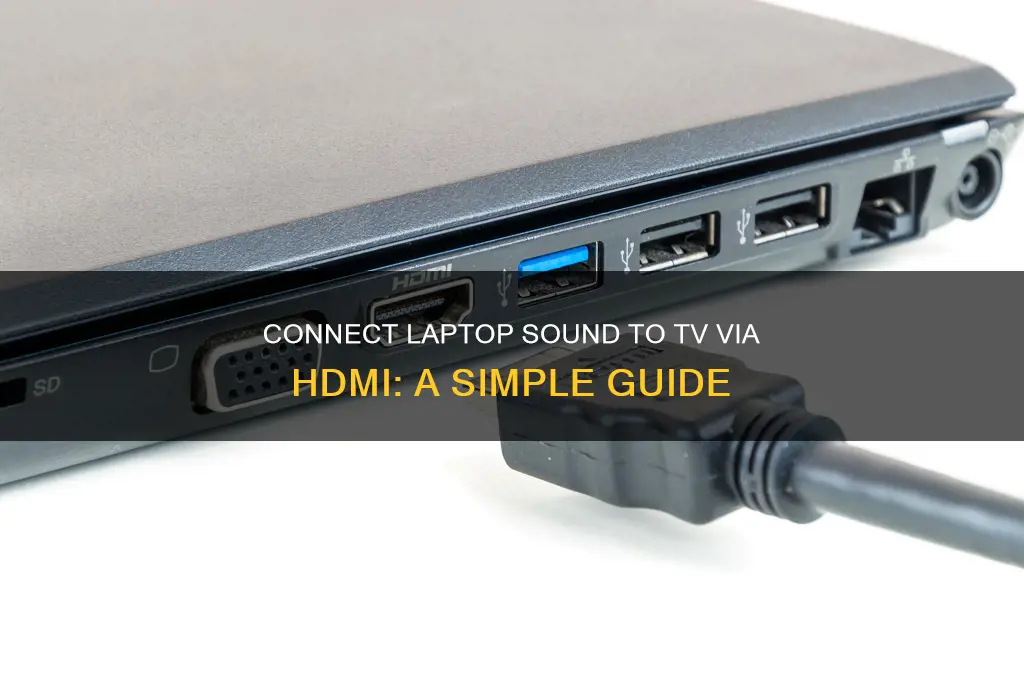 how to connect laptop sound to tv with hdmi