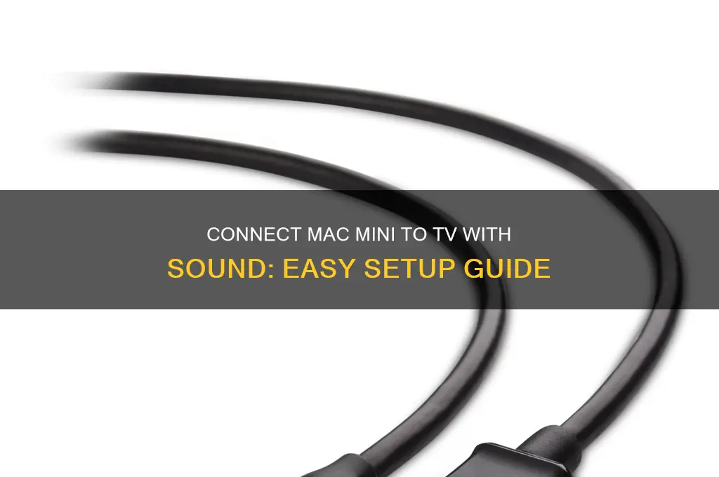 how to connect mac mini to tv with sound