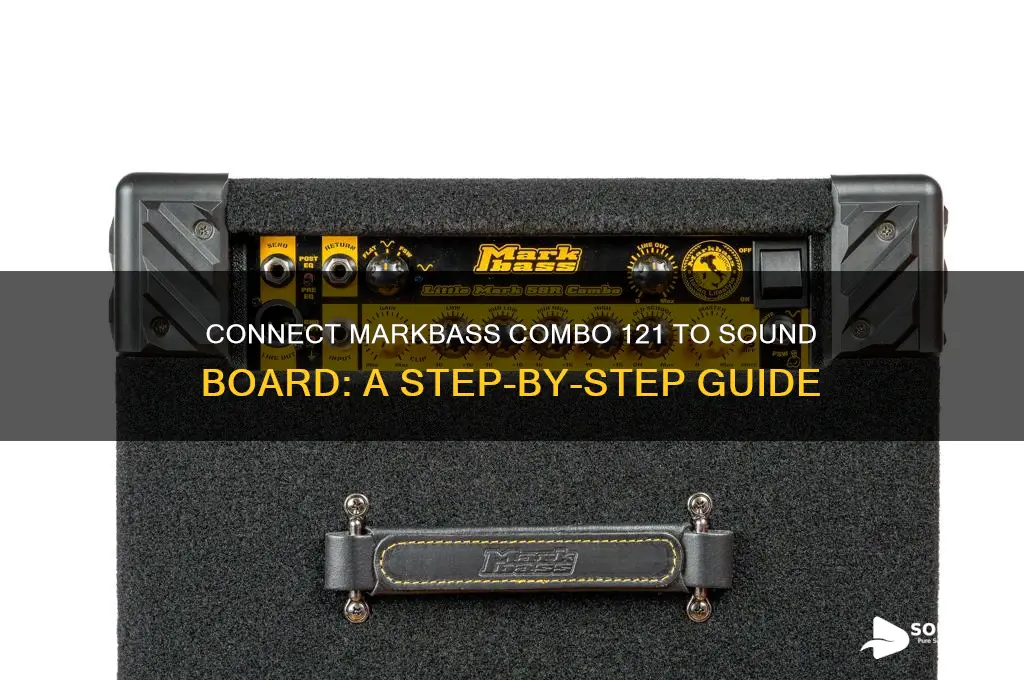 how to connect markbass combo 121 to sound board
