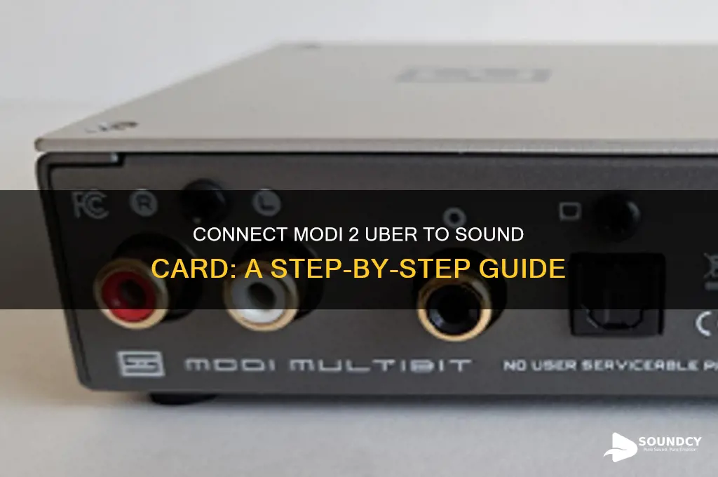 how to connect modi 2 uber to sound card