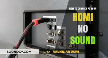 Fix HDMI No Sound: Connect PC to TV Easily