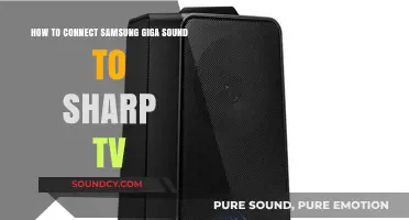 Connect Samsung Giga Sound to Sharp TV: Easy Setup Guide