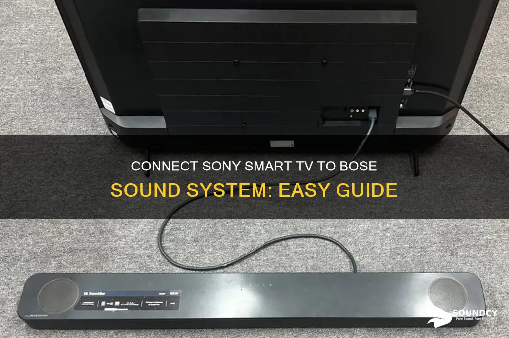 how to connect sony smart tv to bose sound
