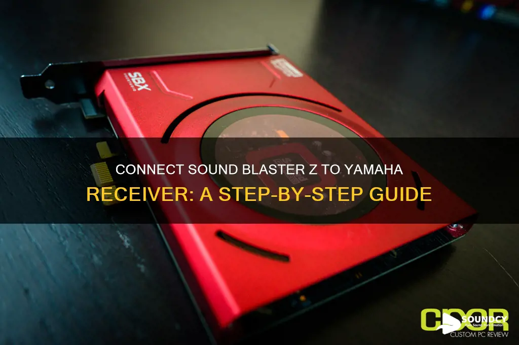 how to connect sound blaster z to yamaha receiver