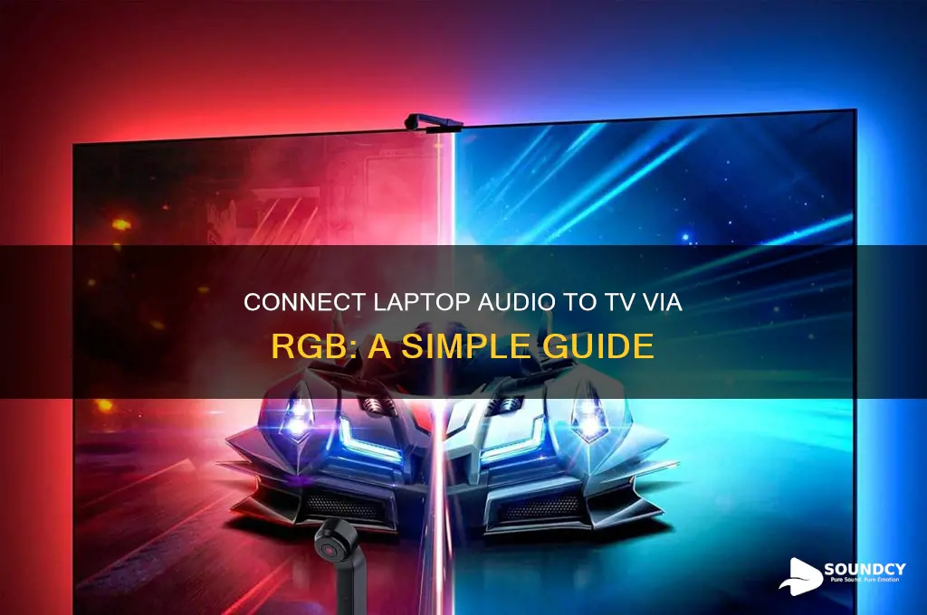 how to connect sound from laptop to tv rgb