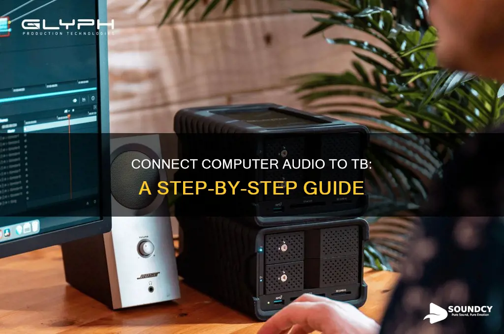 how to connect sound from your computer to tb