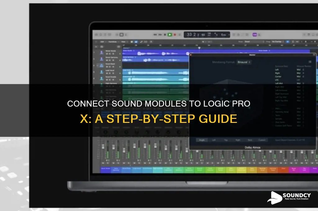 how to connect sound modules to logic pro x
