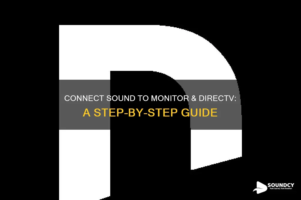 how to connect sound to computer monitor and directtv