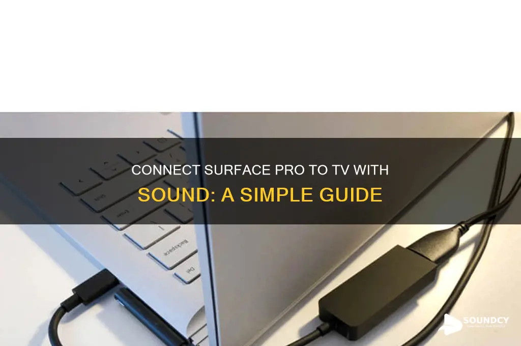 how to connect surface pro to tv with sound