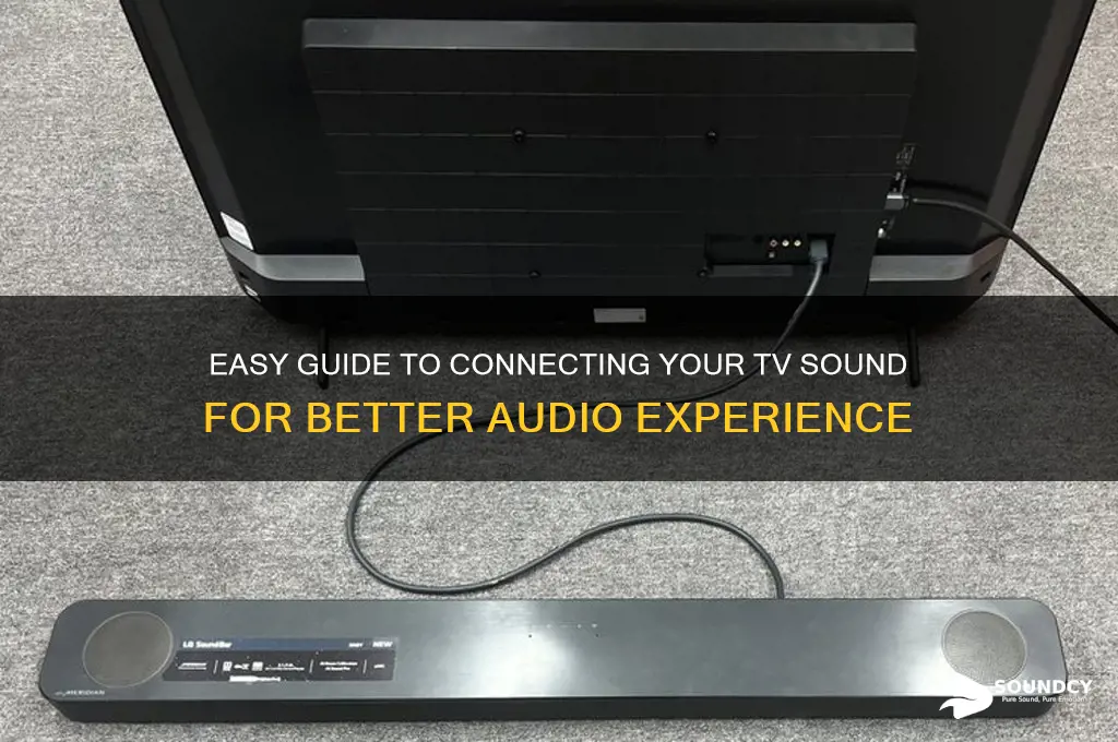 how to connect tv sound