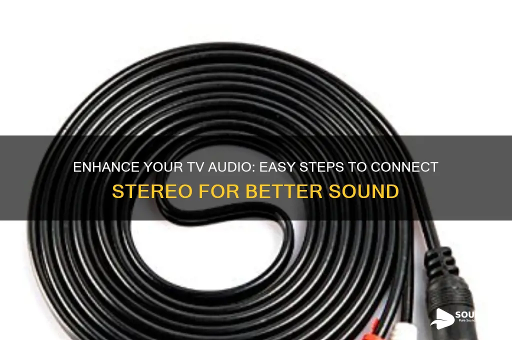 how to connect tv to sterio to improve sound