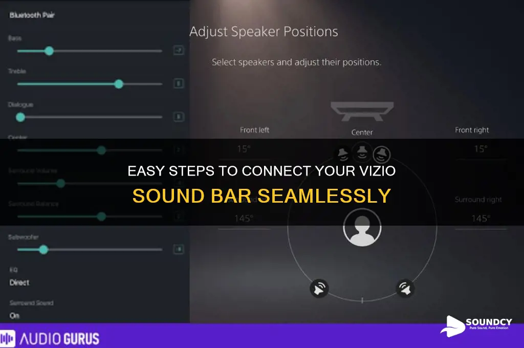 how to connect vizio sound