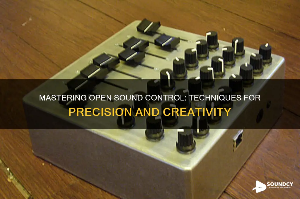 how to control open sound