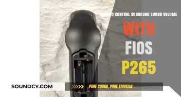 Mastering Surround Sound Volume Control with Fios P265: A Guide