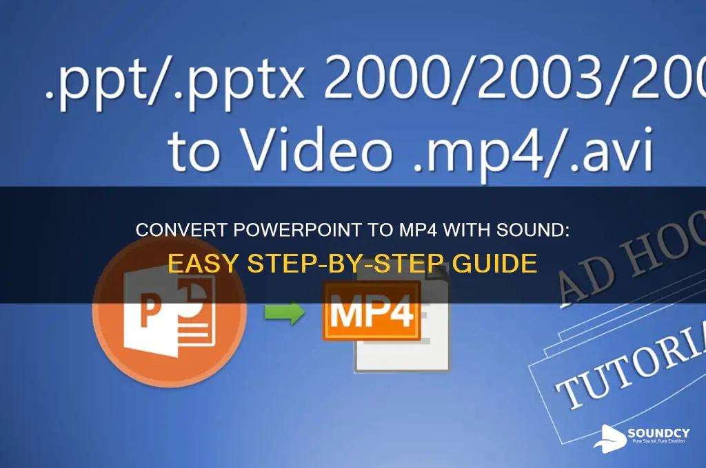 how to convert a powerpoint to mp4 with sound