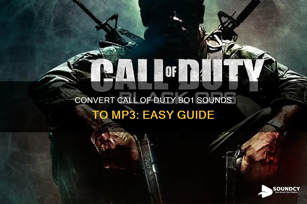 how to convert cod bo1 sounds into mp3 file