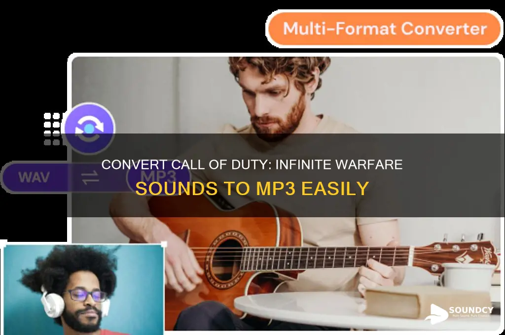 how to convert cod iw sounds into mp3 file