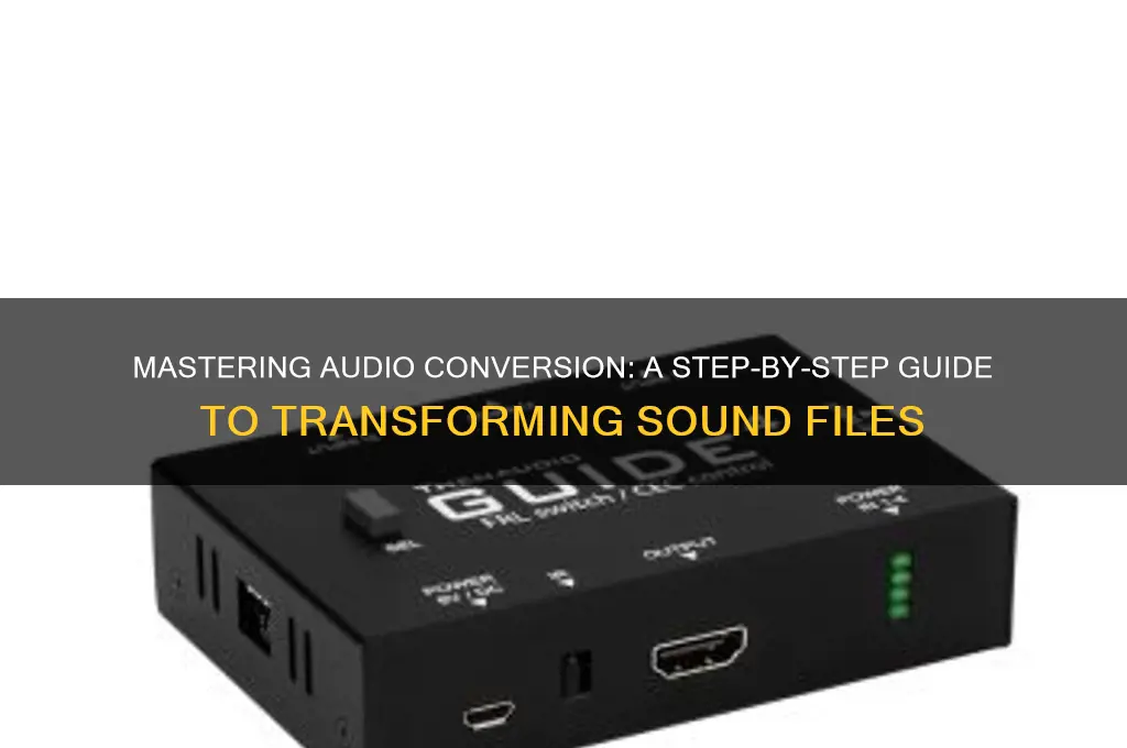 how to convert sound files
