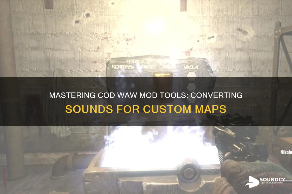 how to convert sounds on cod waw mod tools