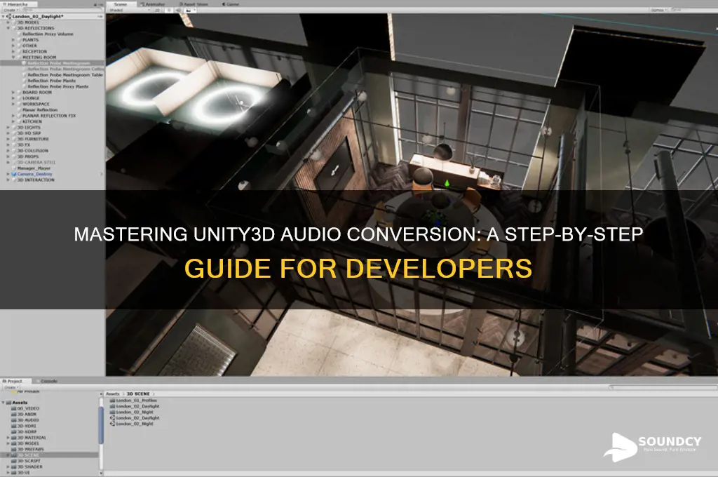 how to convert unity3d sounds