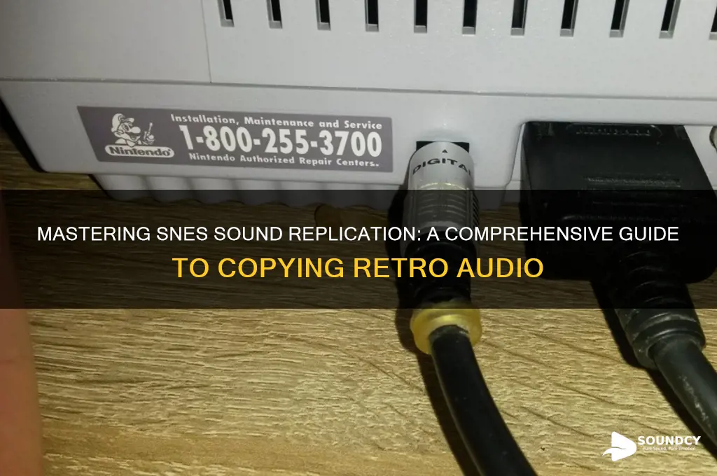 how to copy snes sounds