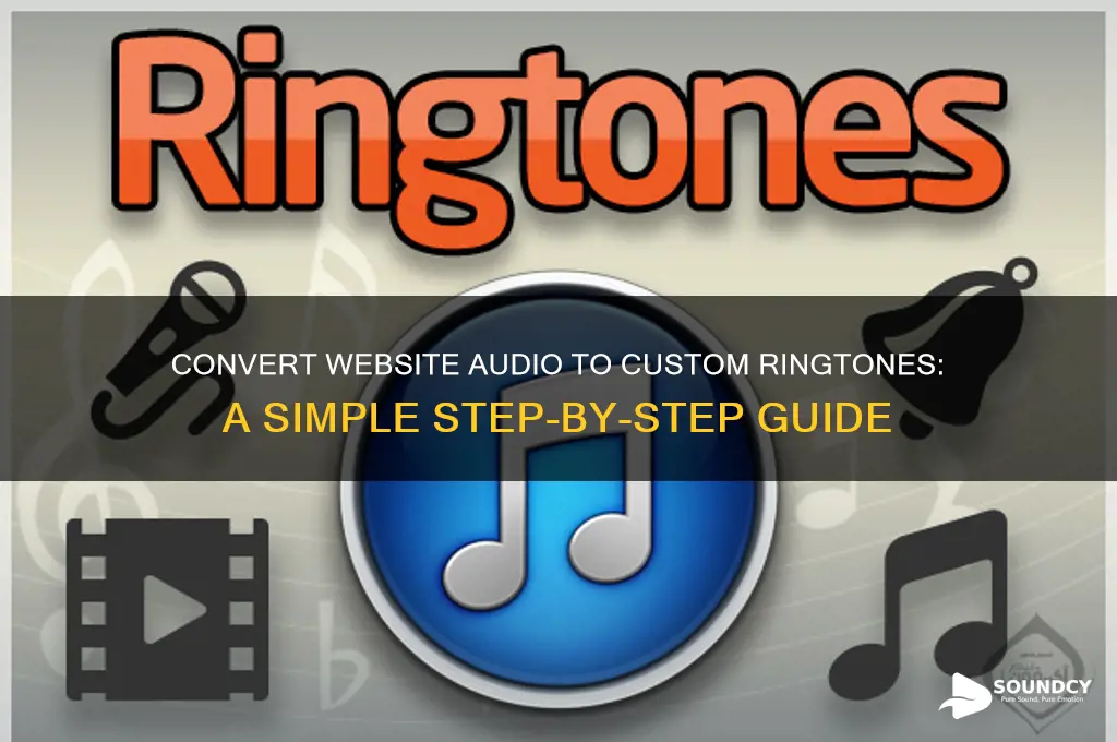 how to copy sound from website to a ringtone