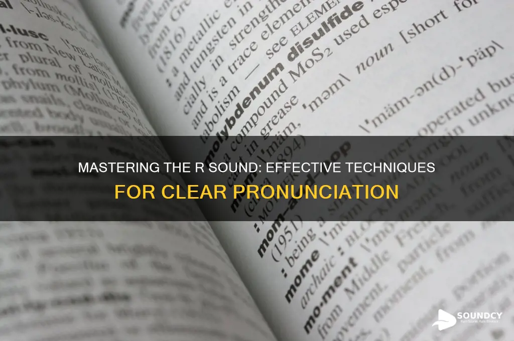 how to correct r sound