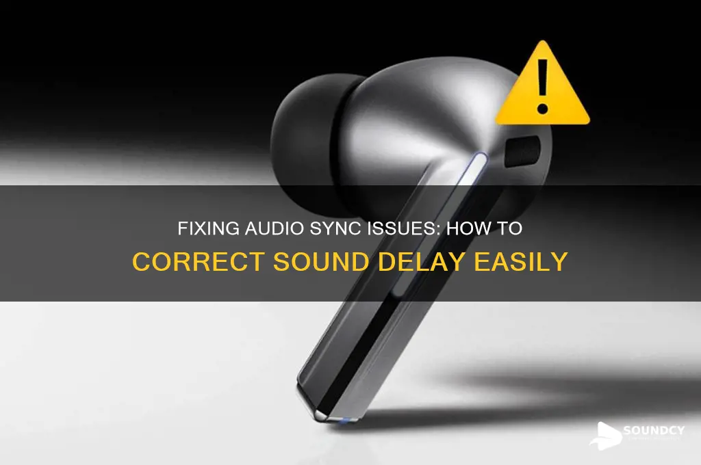 how to correct sound delay