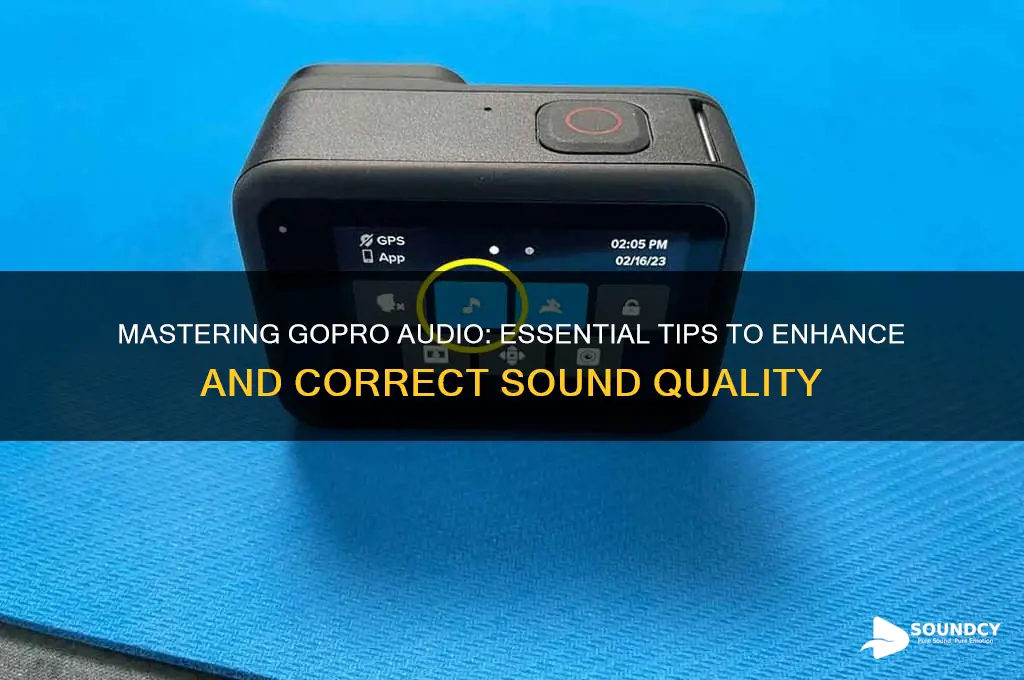 how to correct sound gopro