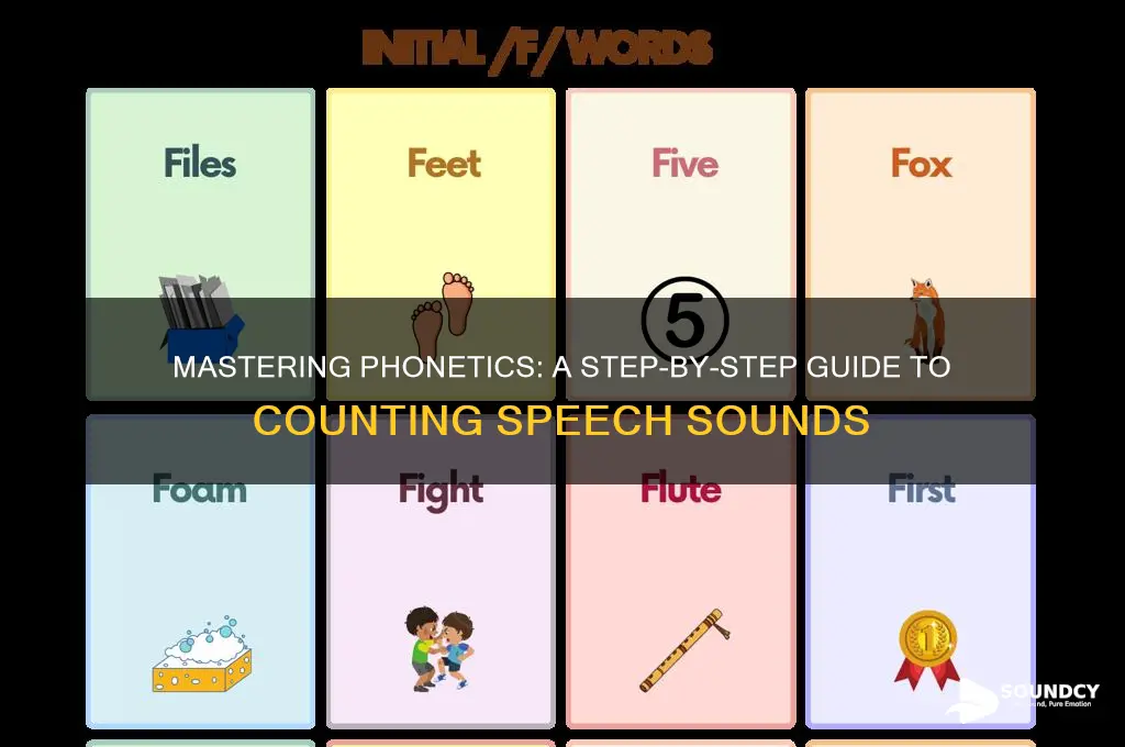 how to count speech sounds