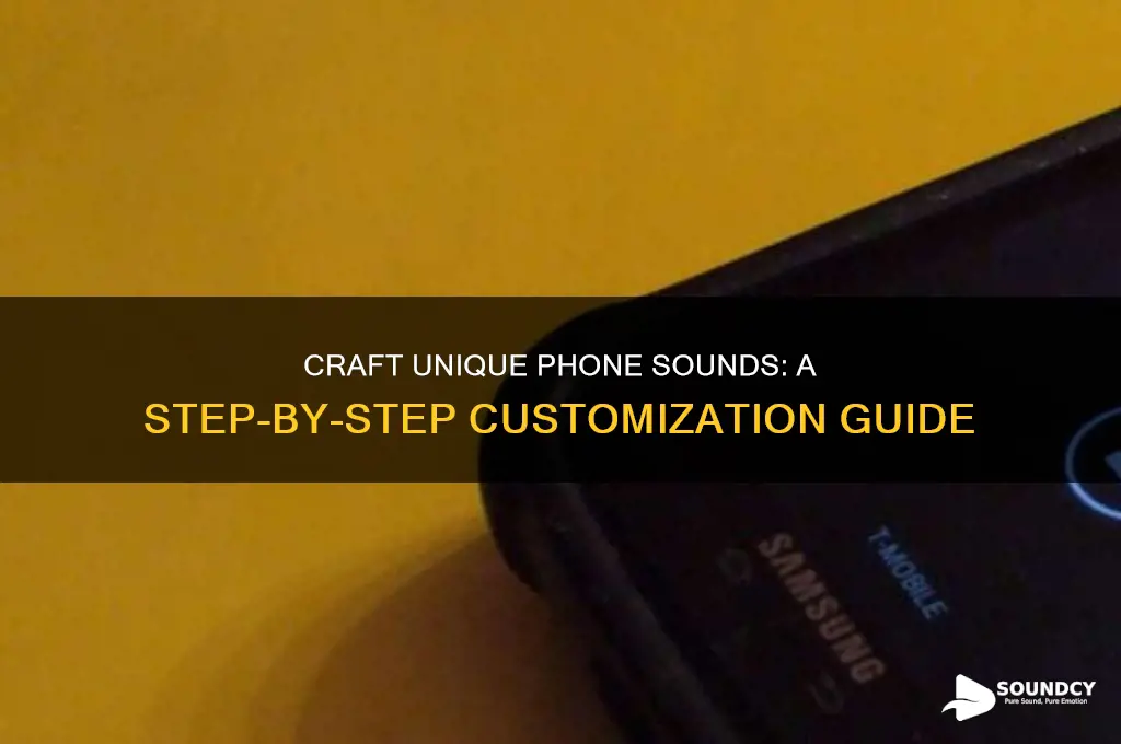 how to create a custom sound for your phone