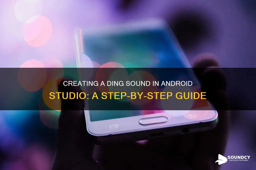 how to create a ding sound in android studio
