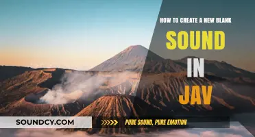 Creating a Blank Sound in Java: A Step-by-Step Guide