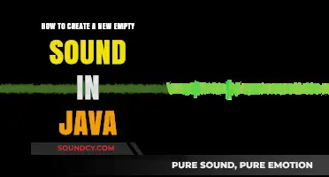 Creating Empty Sound Files in Java: A Step-by-Step Guide