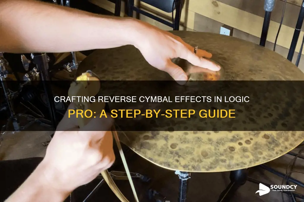 how to create a reverse cymball sound on logic