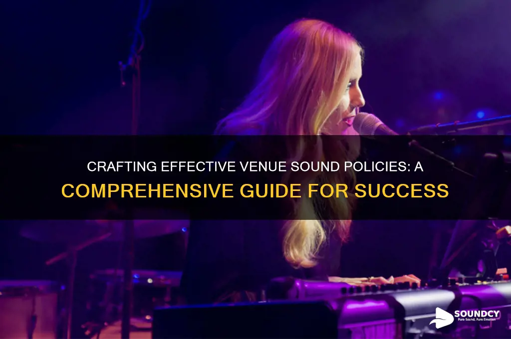 how to create a sound policy for a venue